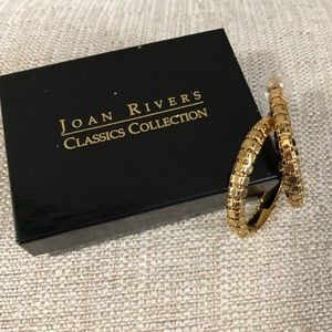 Joan Rivers Gold Hoop Earrings